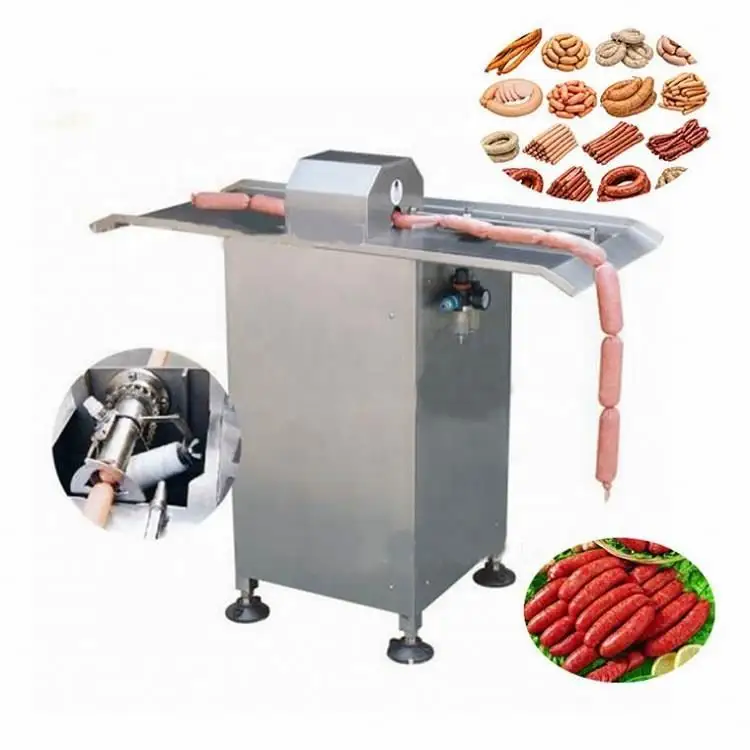 Качественные товары, автоматический Электрический пневматический колбасный шприц/наполнитель/Твистер/машина для изготовления колбасок высокого качества и по лучшей цене