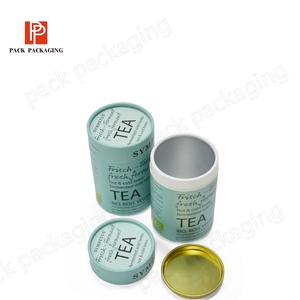 Kích Thước Tùy Chỉnh Xi Lanh Cấp Thực Phẩm Sang Trọng Hộp Vòng Tròn Tái Chế Trà Container Bao Bì Nhỏ Hộp Giấy Ống Cho Các Loại Trà - Product Image 6
