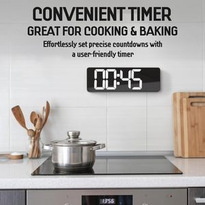 Household Travel Hotel Office Digital Wall Clock 10 Brightness Setting Remote Control Large Screen Wall-Mounted Led Clocks - Product Image 4