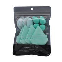 Éponge de Maquillage Sans Latex, Éponge de Maquillage en Forme d'Œuf Portable, Houpette Cosmétique, Ensemble d'Houppettes à Poudre de Beauté