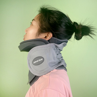 Nouveauté : Dispositif de traction cervicale gonflable réglable, étireur de cou en polyester et éponge pour usage médical