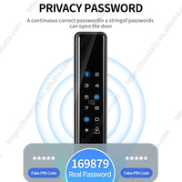 Serrure extérieure intelligente HanDaily étanche avec application Tuya TTlock, contrôle à distance, pour portail, carte, empreinte digitale et mot de passe temporaire