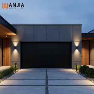 Porte de <span class=keywords><strong>garage</strong></span> sectionnelle automatique en aluminium sur mesure, isolée, anti-effraction - Product Image 1