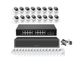 Độ phân giải cao 3840*2160 Full HD 4K 30fps thông minh lai ánh sáng bullet PoE an ninh IP Camera Kit Mạng 16 KÊNH <span class=keywords><strong>NVR</strong></span> hệ thống - Product Image 2