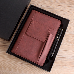 Ensemble cadeau de carnet de notes en cuir PU A5 pour les réunions de bureau et les devoirs scolaires - Couleurs personnalisées - Product Image 4