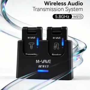 Système sans fil M-VAVE WS13 5,8 GHz, émetteur-récepteur, audio sans perte, rechargeable, adapté pour la guitare, la basse, les performances live - Product Image 1