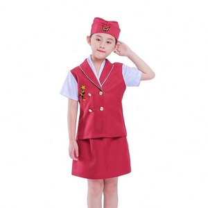 Disfraz <span class=keywords><strong>de</strong></span> Azafata para Niñas, Disfraz <span class=keywords><strong>de</strong></span> Halloween para Fiesta <span class=keywords><strong>de</strong></span> Carnaval, HCBC-023 - Product Image 2