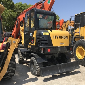 Excavadora Hyundai 60W-7 de 7 toneladas, motor Cummins, rodamientos Kawasaki, unidad usada a bajo precio, pintura original, incluye bomba Enerpac - Product Image 6