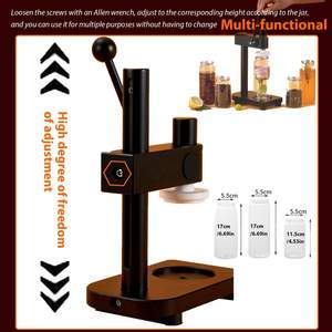 Commercial Manual Bearing Core <strong>Can</strong> <strong>Sealer</strong> Adjustable Vacuum Sealing <strong>Machine</strong> for Bottles Leak-Proof &amp; Lightweight - Product Image 5