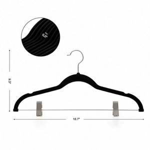 Porte-pantalons adulte en plastique antidérapant avec clip détachable, design floqué pour un séchage pratique, pour magasins de vêtements et vente en gros - Product Image 1