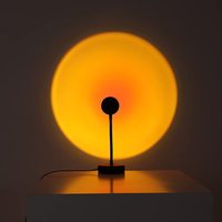 Vente en gros, lampe arc-en-ciel à 16 couleurs RGB pas chère, lampe de nuit, décoration de la maison, alimentation USB, projecteur de coucher de soleil, lampe LED de coucher de soleil