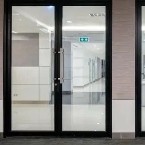 Алюминиевые раздвижные двери производства Huakangda с двойным стеклом, предотвращают шум, сопротивляясь шторму снаружи