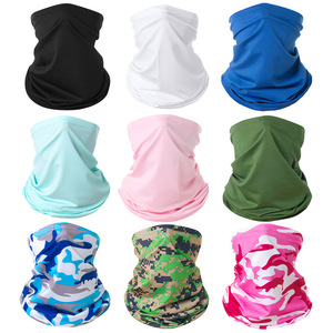 Summer Breathable Ice Silk Neck Scarf Quick Drying Multi Functional Magic Headscarf Cycling Face Mask Men Sun Protection Veil - Product Image 4