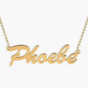 <span class=keywords><strong>Collana</strong></span> Personalizzata in <span class=keywords><strong>Oro</strong></span> 18 <span class=keywords><strong>Carati</strong></span> con Ciondolo Nome in Acciaio Inossidabile, Stile Popolare per Lei - Product Image 4