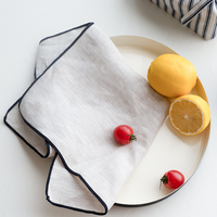 Essuie-tout en coton imprimé multi-styles, réutilisable, séchage rapide, sans peluches, avec bord renforcé pour le nettoyage quotidien