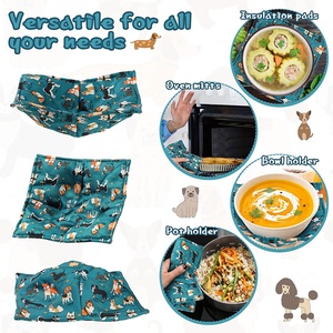 100% פוליאסטר כותנה מיקרוגל בטוח סיר מזון מרופד מפנק עבור מרק קערת מחבקים מחזיקי חם רפידות עמיד אספקת מטבח - Product Image 3