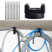 Supports de fixation magnétiques pour attaches de câbles de 22 mm, 31 mm, 36 mm, 43 mm, attaches de câbles multi-usages, supports de fixation de type selle