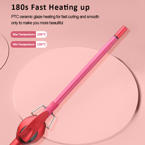 Fer à friser en céramique PTC Heater <span class=keywords><strong>avec</strong></span> <span class=keywords><strong>boucle</strong></span> de suspension pivotante à 360 ° <span class=keywords><strong>avec</strong></span> écran LED - Product Image 2