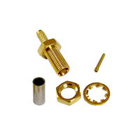 Connecteur coaxial RF MCX-C-KY1.5 avec filetage, connecteur MCX femelle pour RG316 RG174, directement de l'usine