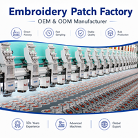 Fer brodé personnalisé d'usine de la Chine sur des patchs de logo patch de broderie tissé rose rouge avec un quantité minimale de commande bas et une livraison rapide