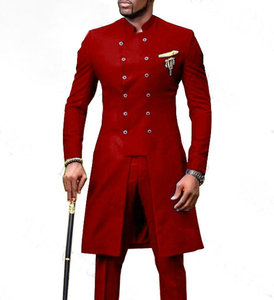 Nuovo abito da <span class=keywords><strong>uomo</strong></span> smoking da sposo abito da sposa indiano Casual <span class=keywords><strong>Blazer</strong></span> da <span class=keywords><strong>uomo</strong></span> abito da sposa <span class=keywords><strong>Slim</strong></span>-<span class=keywords><strong>Fit</strong></span> (giacca + pantaloni) - Product Image 2