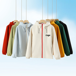 หมวกกันลมถอดได้สำหรับบุรุษกันน้ำบางสีล้วนสำหรับฤดูใบไม้ร่วง - Product Image 5