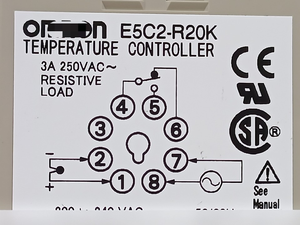 पीएलसी <span class=keywords><strong>E5C2</strong></span>-R20K तापमान नियंत्रक 0 से 600 डीजी सी 100-120v एसी - Product Image 3