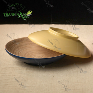 Vaisselle en bambou personnalisée OEM, durable, belle, écologique, non toxique, biodégradable, laque colorée pour la cuisine et l'hôtellerie, nouveauté - Product Image 6