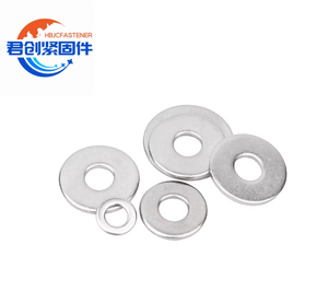 <span class=keywords><strong>Rondelle</strong></span> plate épaissie et agrandie en acier inoxydable finition zinc, style fendu, compatible M6, pour usage industriel intensif - Product Image 1