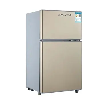 Refrigerador de plugue padrão europeu Refrigerador compacto para casa e apartamento de duas portas