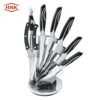HSK vente à chaud set de couteaux de cuisine de luxe en acier inoxydable ensemble de couteaux japonais de 8 pièces