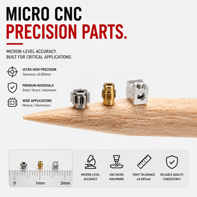 OEM Custom Micro CNC Machining Parts Micro Steel Brass Fabrication Components Service
