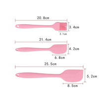 Set Peralatan Masak Silikon Ramah Lingkungan Bebas BPA, Tahan Panas, Aman untuk Mesin Cuci Piring, dengan Spatula