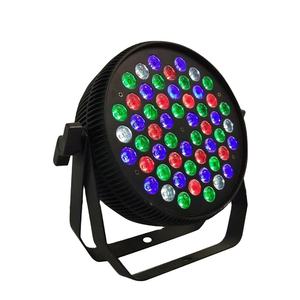 Lumières d'étape de disco de noce 54x3W RGBW Uplights <span class=keywords><strong>PAR64</strong></span> LED plat PAR peut s'allumer pour des parties et des événements - Product Image 1