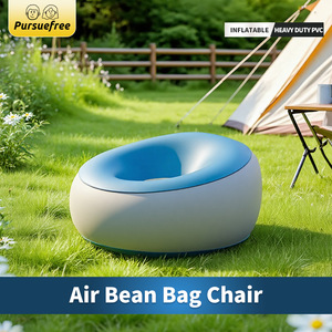 Pursuefree <b>Inflatable</b> <b>Sofa</b> Round Portable Outdoor Garden Chair Folding Indoor Outdoor Use - Product Image 3