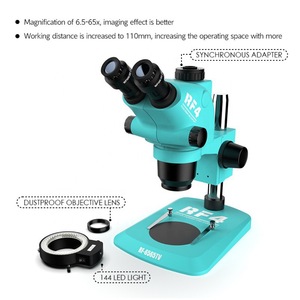 Microscope stéréoscopique trinoculaire réglable Rf4 RF-6565TV 6.5-65X pour la réparation de téléphones mobiles BGA - Product Image 2