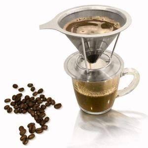 Filtro de Café Portátil <span class=keywords><strong>para</strong></span> Colgar en la Oreja - Gotero de Acero Inoxidable Reutilizable de Alta Calidad y Ecológico - Product Image 1