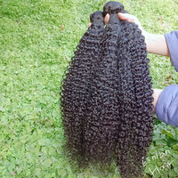 Extensions de cheveux brésiliens vierges Remy 12A pour tissage à double trame marron avec closure