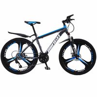 VENTE FLASH Vélo de montagne 2426 pouces VTT avec freins à disque doubles, fourche à suspension, 21 vitesses