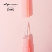 SAGALAGA Marque Privée Stylo Décolleur Rose 3ml Vente en Gros Sans Odeur Sans Acétone Dissolvant de Colle à Ongles pour Faux Ongles à Presser