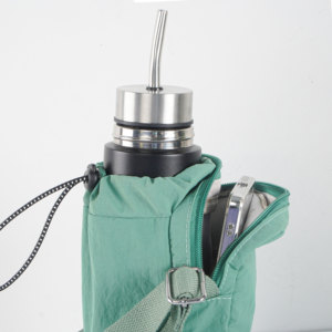 Bolsa de transporte para el set de termo de <span class=keywords><strong>yerba</strong></span> <span class=keywords><strong>mate</strong></span>, termo de acero inoxidable con forma de bala, botella de agua, vaso térmico, soporte de transporte. - Product Image 3
