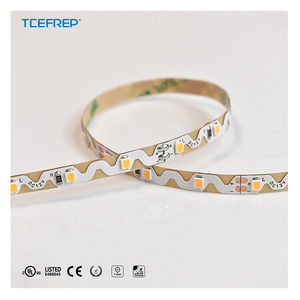 Bande LED zigzag 120LED/M SMD2835 9.6W/M Ruban pliable Faible consommation d'énergie pour la décoration de surfaces courbes Affichage de vente au détail - Product Image 1