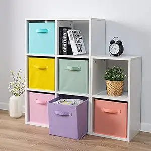 Mehrere Farben Collapse Fabric Cube Vlies Faltbare Kleidung Organizer Aufbewahrung sbox Aufbewahrung behälter