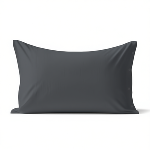 Funda de almohada 100% algodón gris oscuro talla UK 50X75Cm - Product Image 3