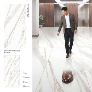 Aric Crema 900x1800mm Porcelain Glazed Tiles Full Polished Stone Look For Premium Interior Spaces - Product Image 6