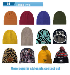 Bonnet d'hiver sans bord en tricot chaud, pour le sport en plein air, avec logo imprimé numériquement, bonnets décontractés, nœuds, motifs camouflage, couleur personnalisée - Product Image 5