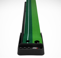 Tapis de golf d'intérieur avec retour automatique de balle, ensemble d'entraînement au putting de 2,5 m, marque OEM CN