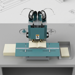 Máquina de coser al pié de cabra de doble cabezal para encuadernación de folletos y catálogos - Product Image 3