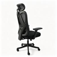 Chaise de bureau ergonomique en maille avec appui-tête, pivotante et réglable, dossier haut, pour ordinateur, vente en gros d'usine, OEM ODM, Silla De Oficina