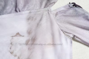 Women's One Shoulder <b>Tie</b> <b>Dye</b> Print Mesh Top & Skirt Side <b>Tie</b> up 2 Piece <b>Set</b> Clothing Women Fashion - Product Image 6